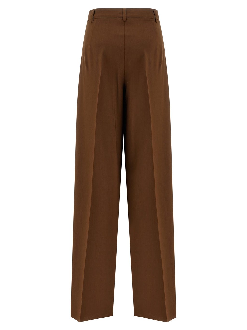 Max Mara Brown Virgin Wool Casual Pants