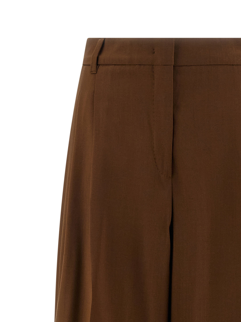 Max Mara Brown Virgin Wool Casual Pants