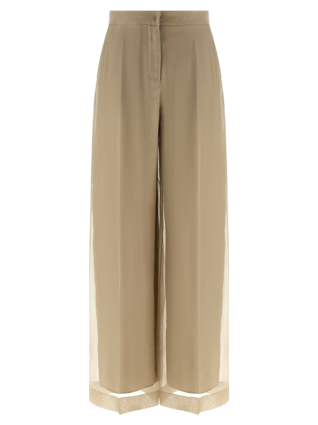 Max Mara Beige Silk Casual Pants