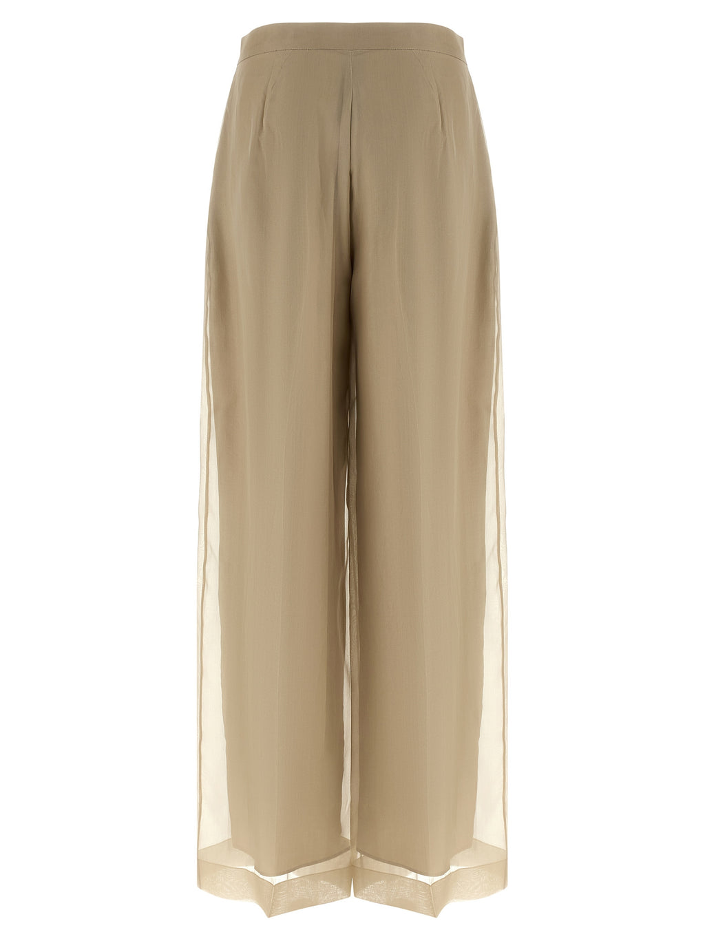 Max Mara Beige Silk Casual Pants