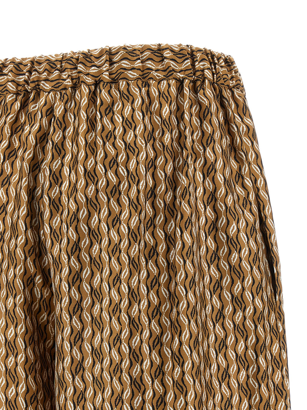 Max Mara Brown Silk Casual Pants