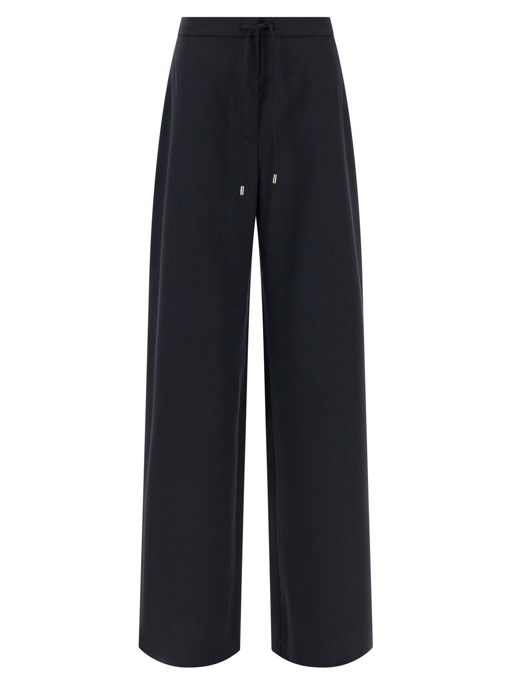 Max Mara Blue Virgin Wool Casual Pants