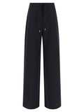 Max Mara Blue Virgin Wool Casual Pants