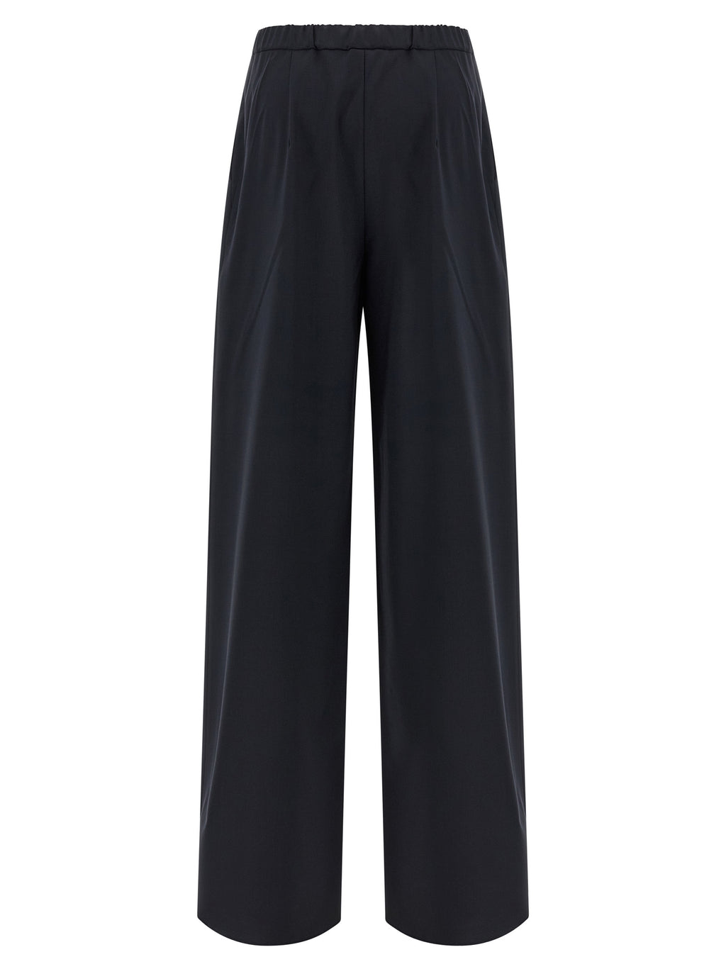 Max Mara Blue Virgin Wool Casual Pants