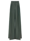 Max Mara Bicolor Virgin Wool Casual Pants