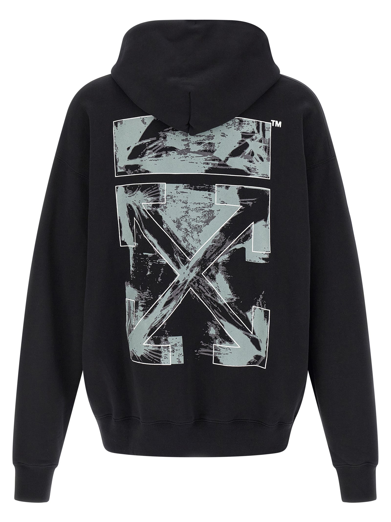 Off-White Black Cotton Sweatshirt