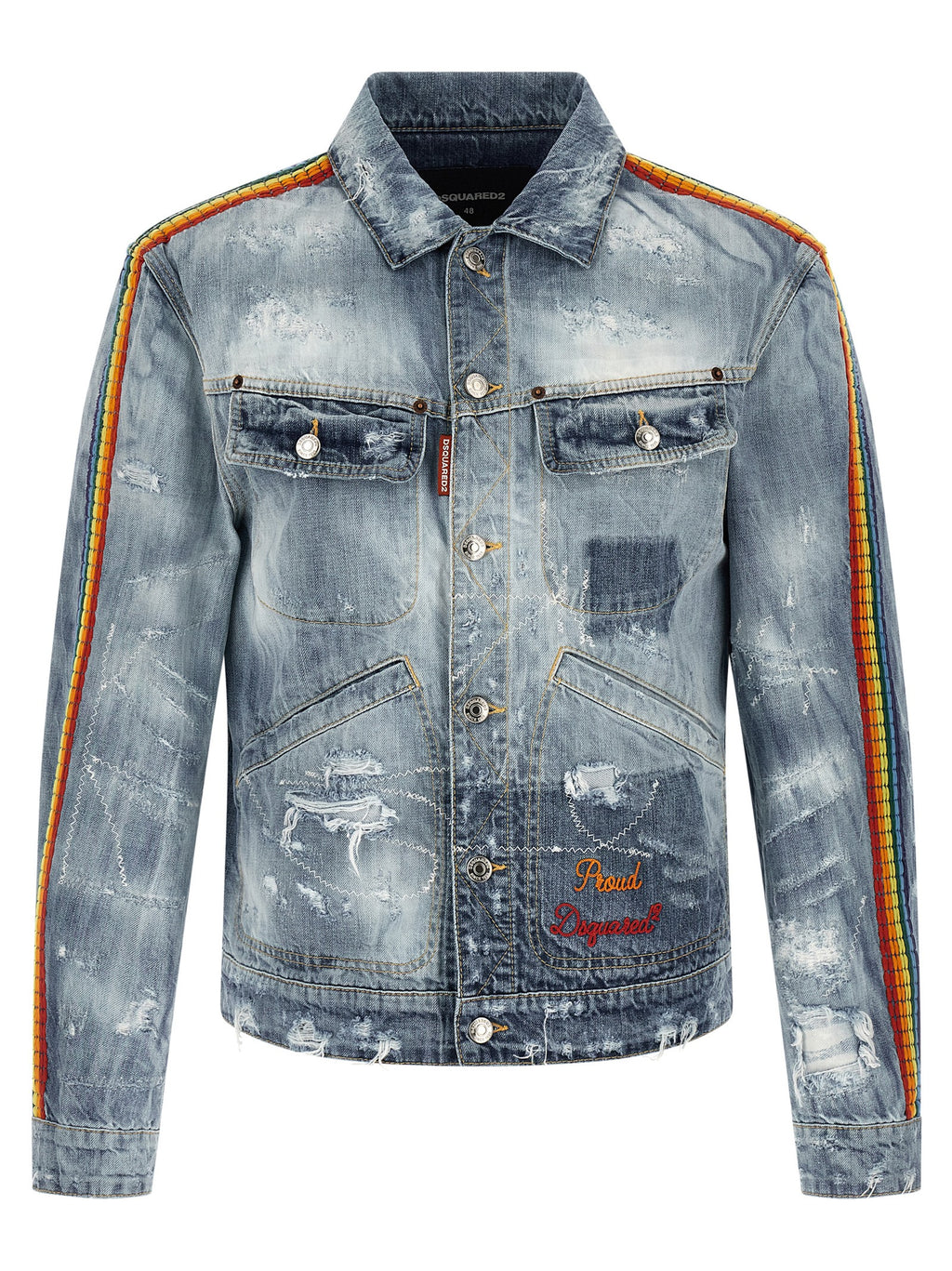 Dsquared² Blue Cotton Denim Jacket