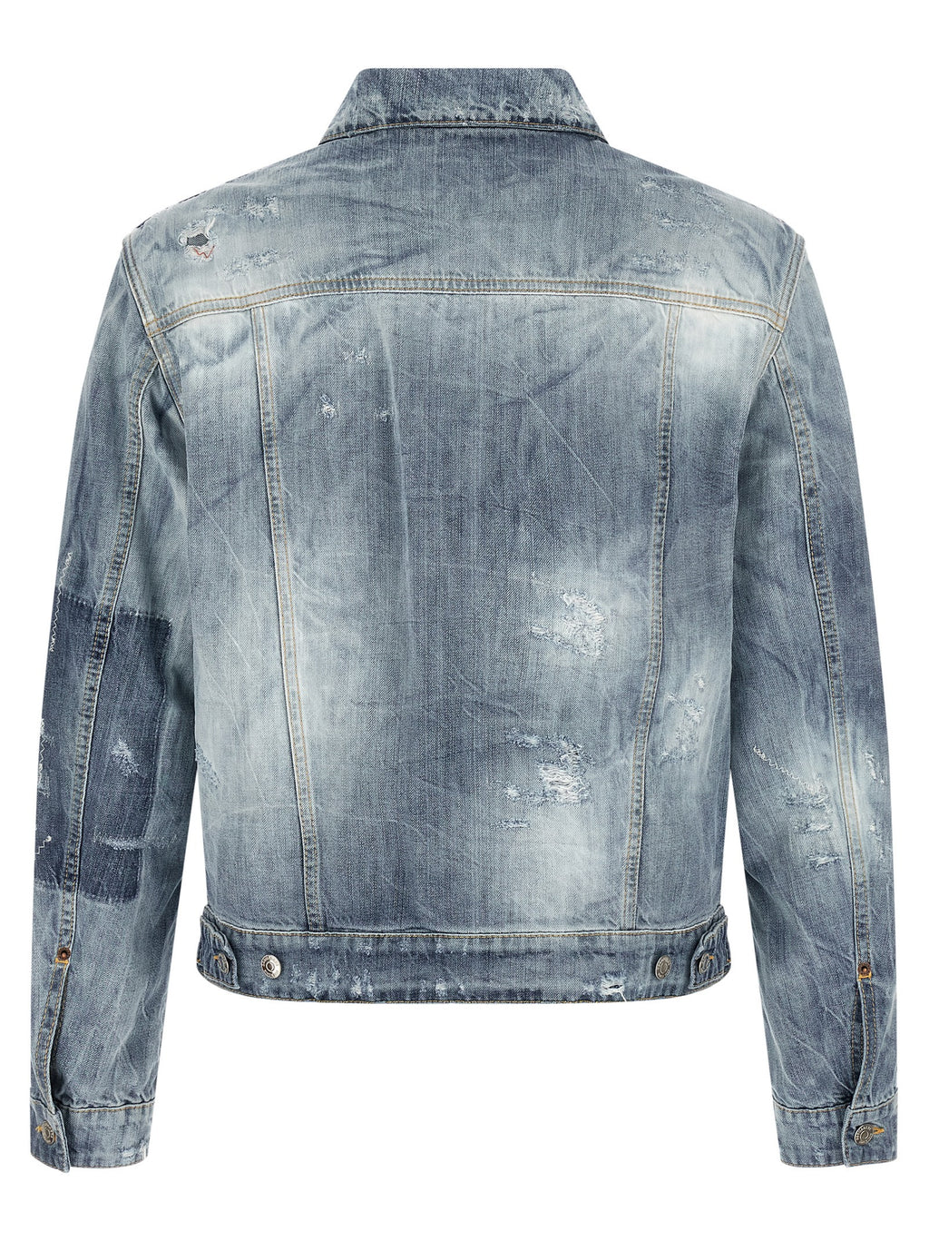 Dsquared² Blue Cotton Denim Jacket
