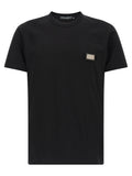 Dolce & Gabbana Black Cotton T-Shirt