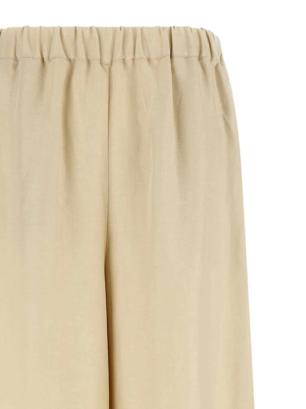 Max Mara Beige Linen Casual Pants