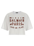 Balmain White Cotton T-Shirt