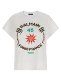 Balmain White Cotton T-Shirt