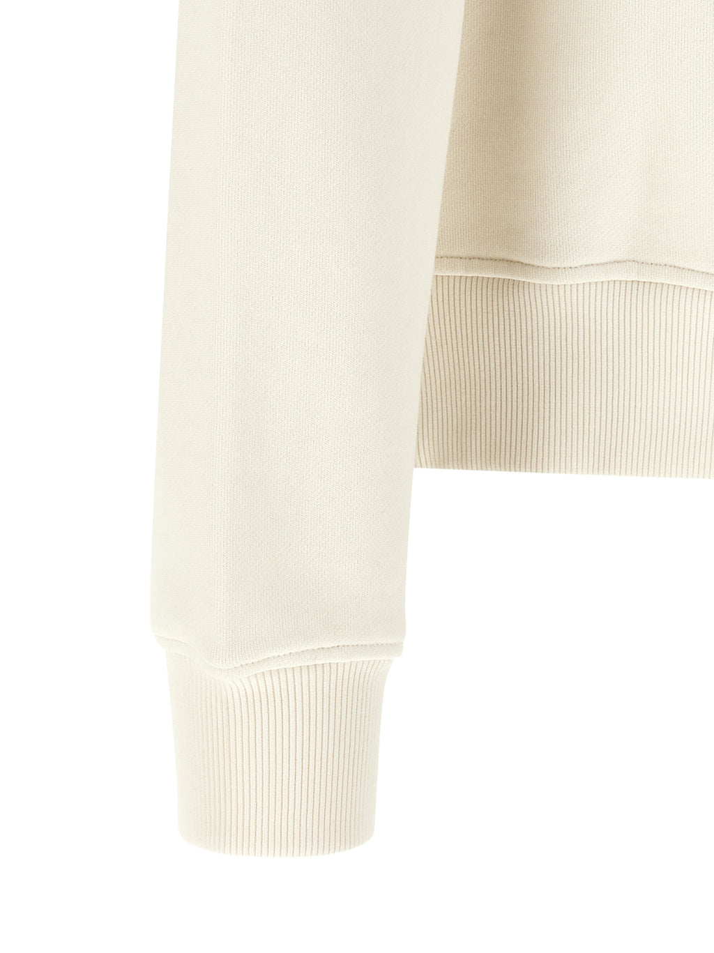 Palm Angels White Cotton Sweatshirt