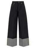 Givenchy Blue Cotton Flared Jeans
