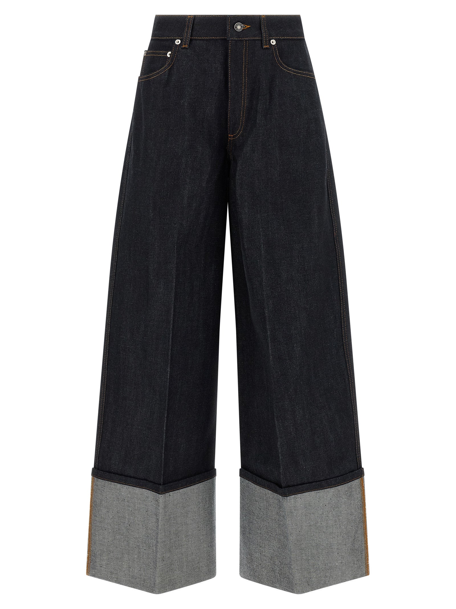 Givenchy Blue Cotton Flared Jeans