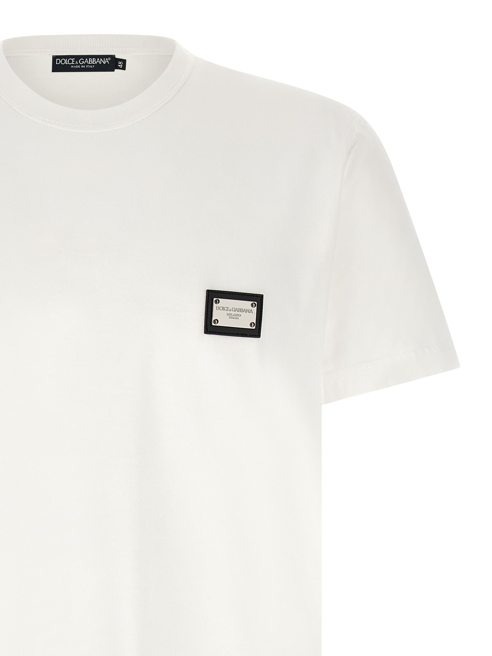 Dolce & Gabbana White Cotton T-Shirt