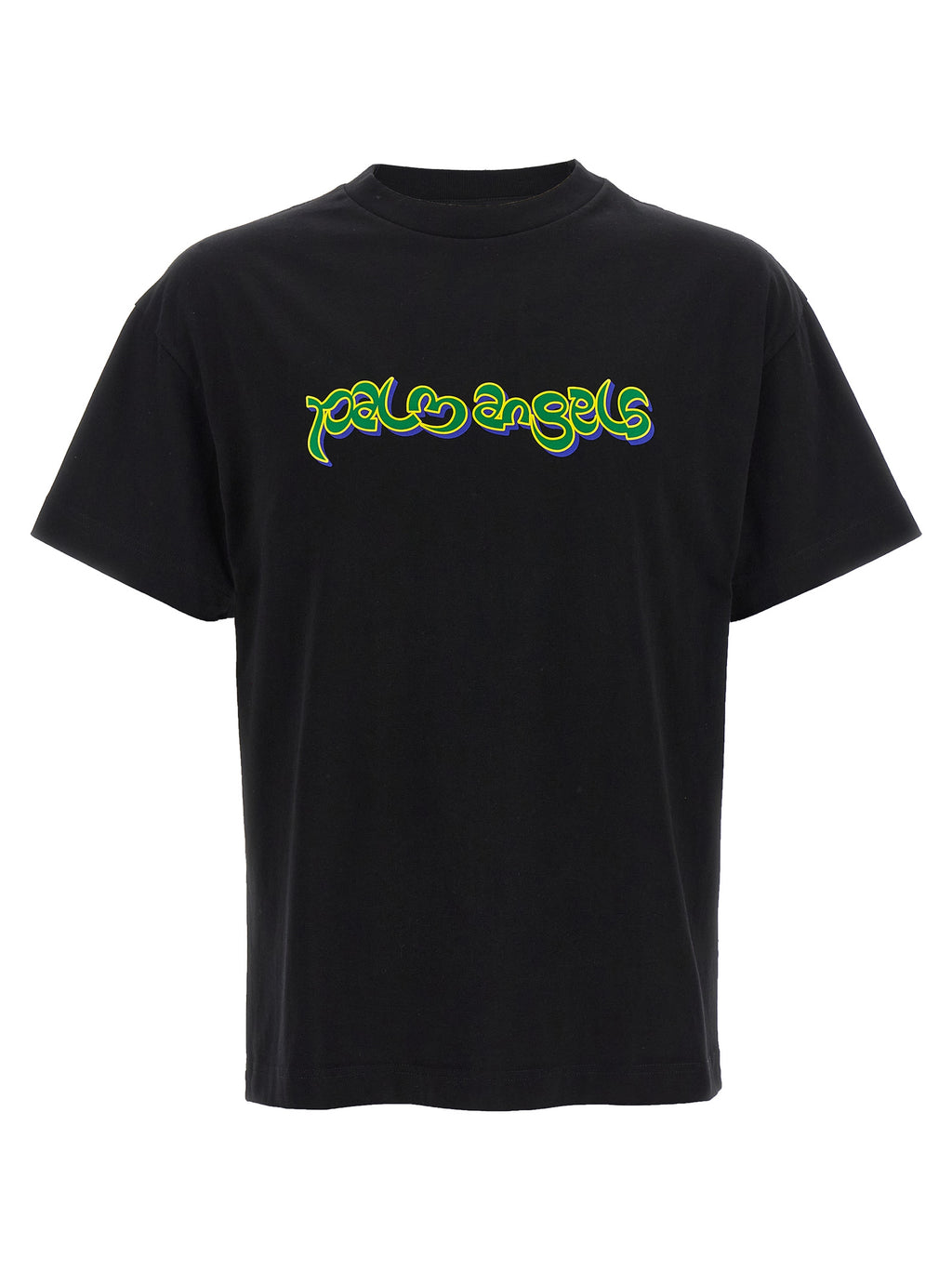 Palm Angels Black Cotton T-Shirt