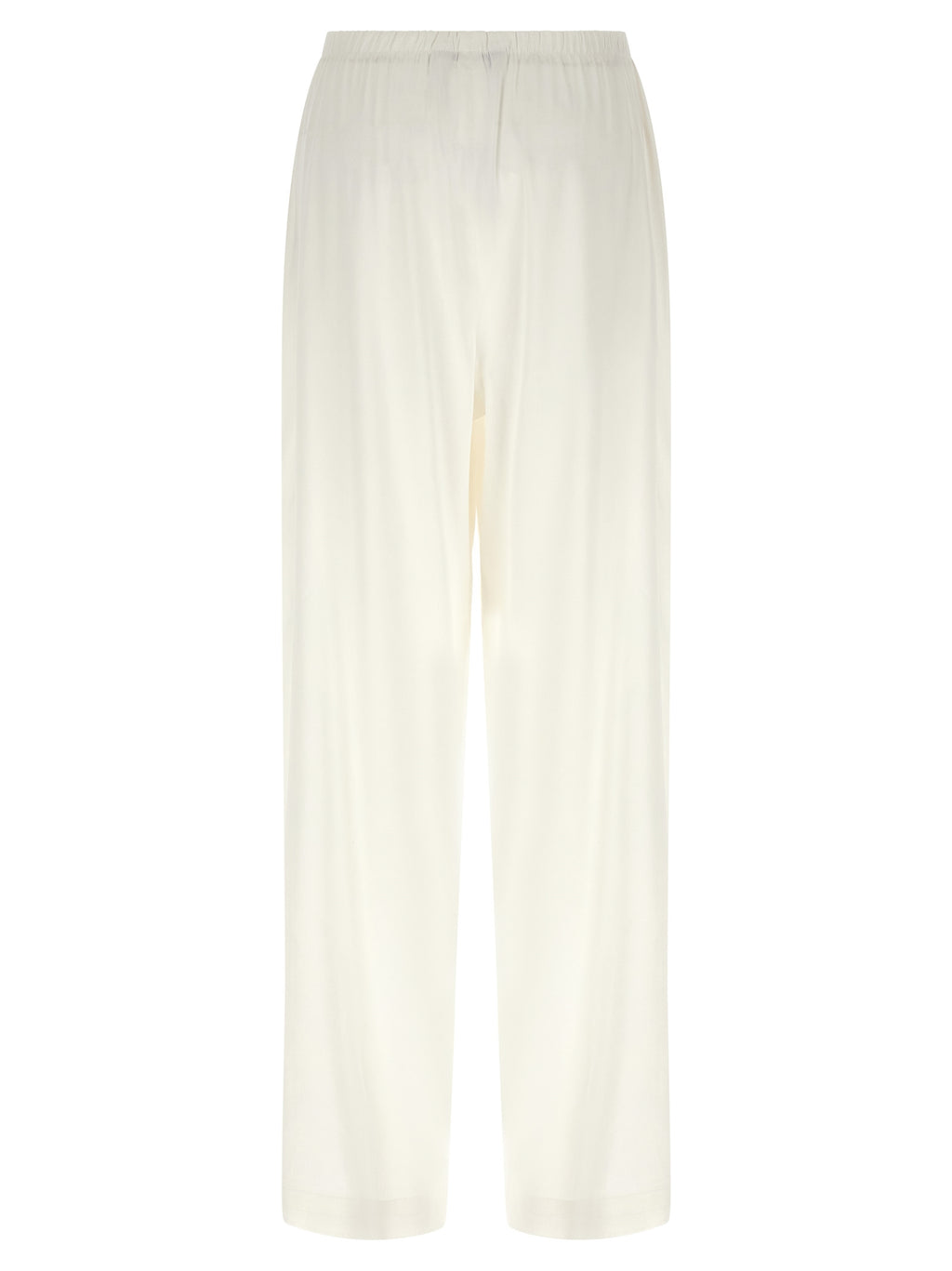 Max Mara White Linen Casual Pants