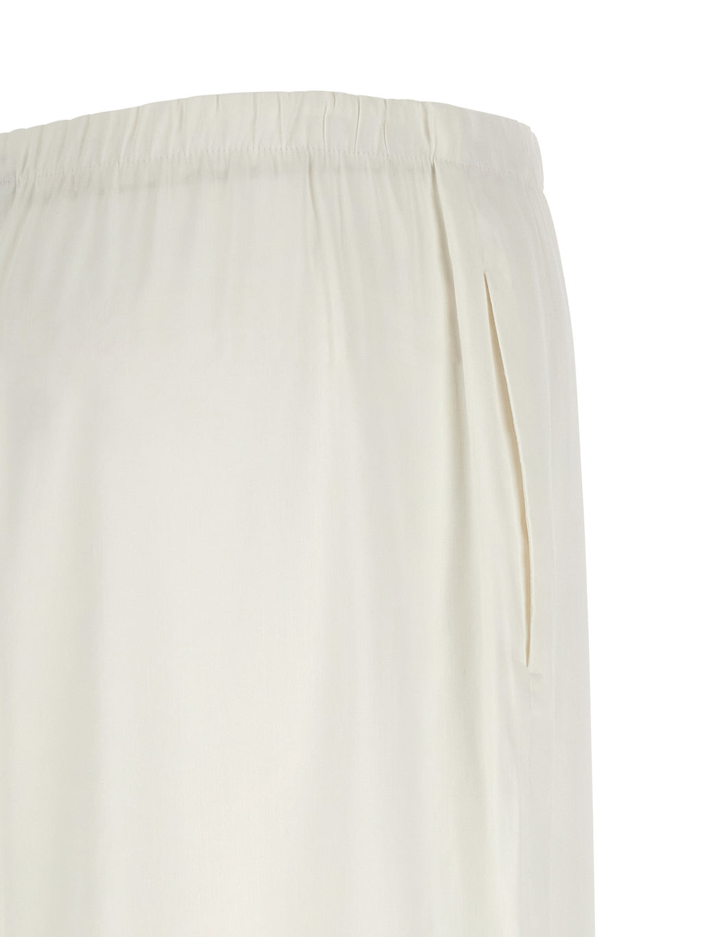 Max Mara White Linen Casual Pants
