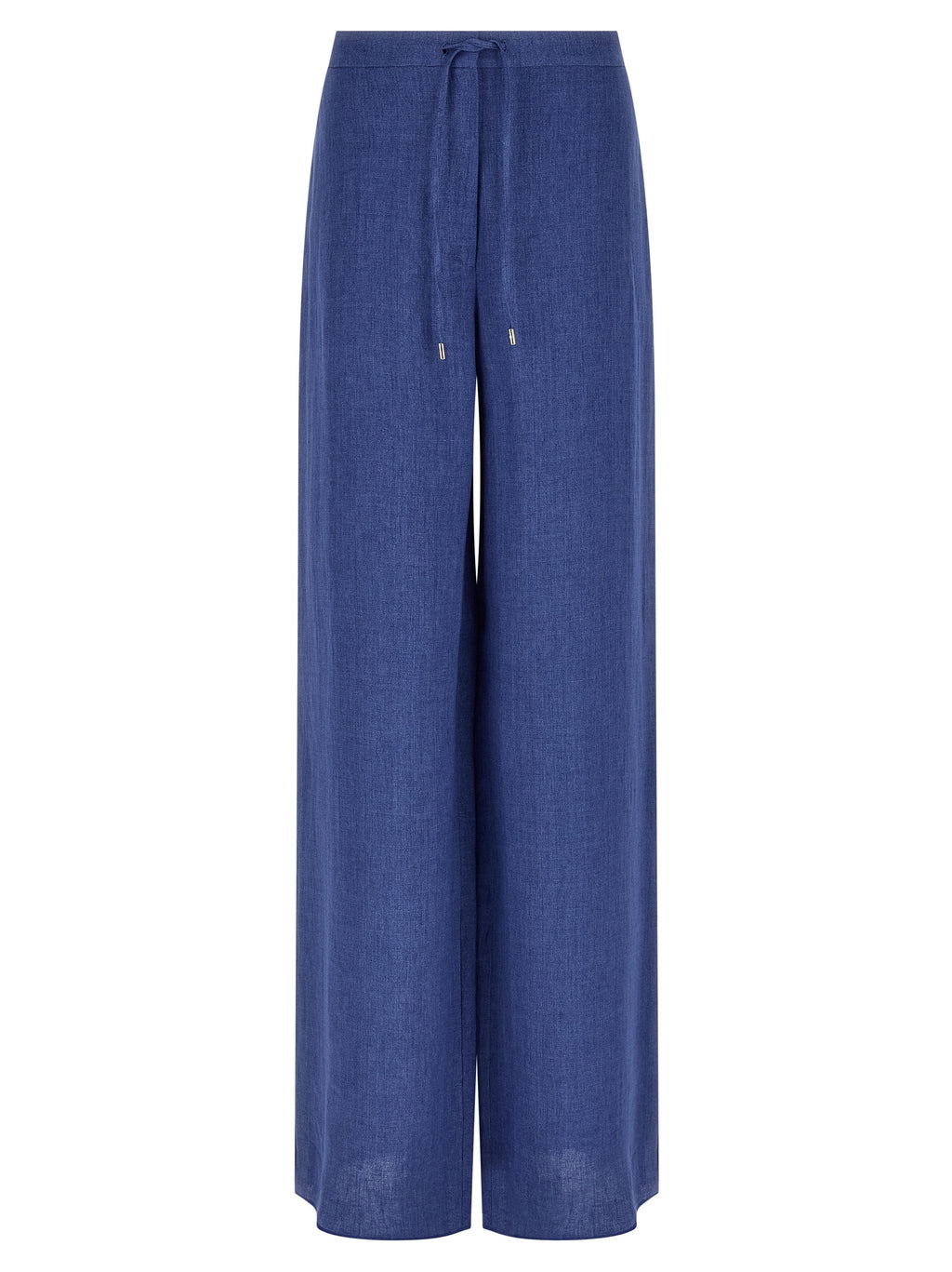 Max Mara Blue Linen Casual Pants