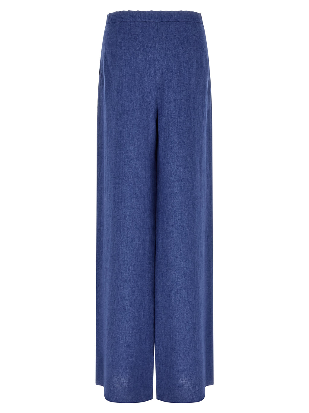 Max Mara Blue Linen Casual Pants