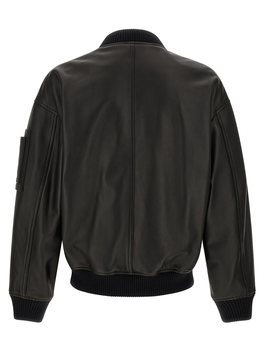 Dsquared² Black Leather Leather Jacket