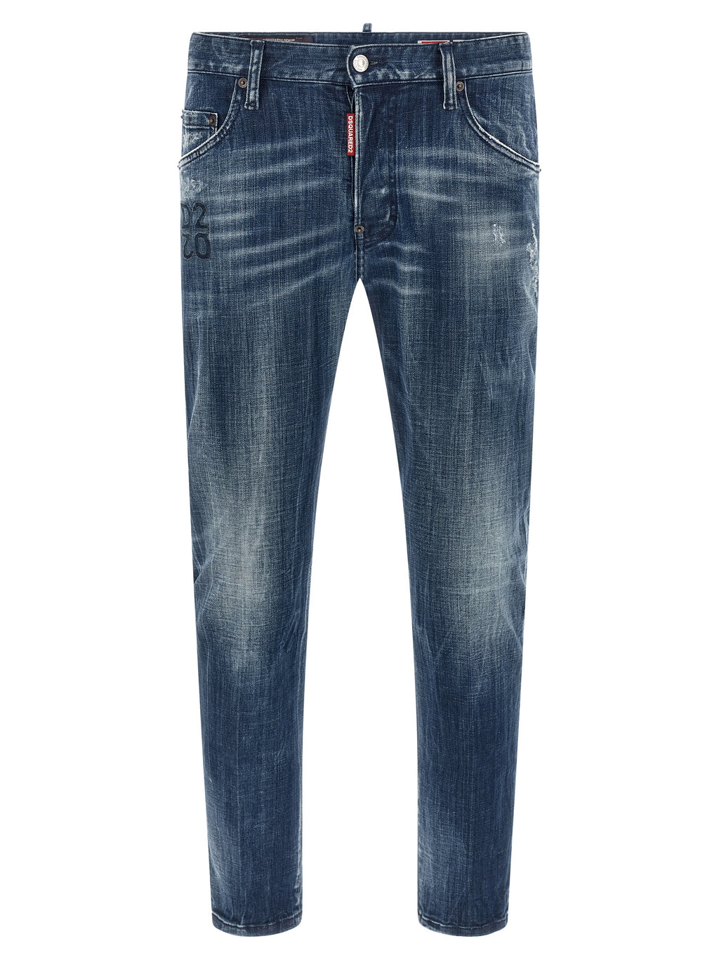 Dsquared² Blue Cotton Relaxed Fit Jeans