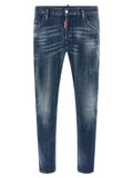 Dsquared² Blue Cotton Relaxed Fit Jeans