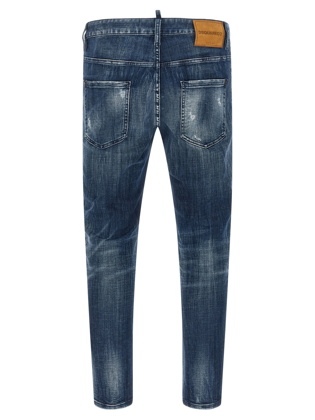 Dsquared² Blue Cotton Relaxed Fit Jeans