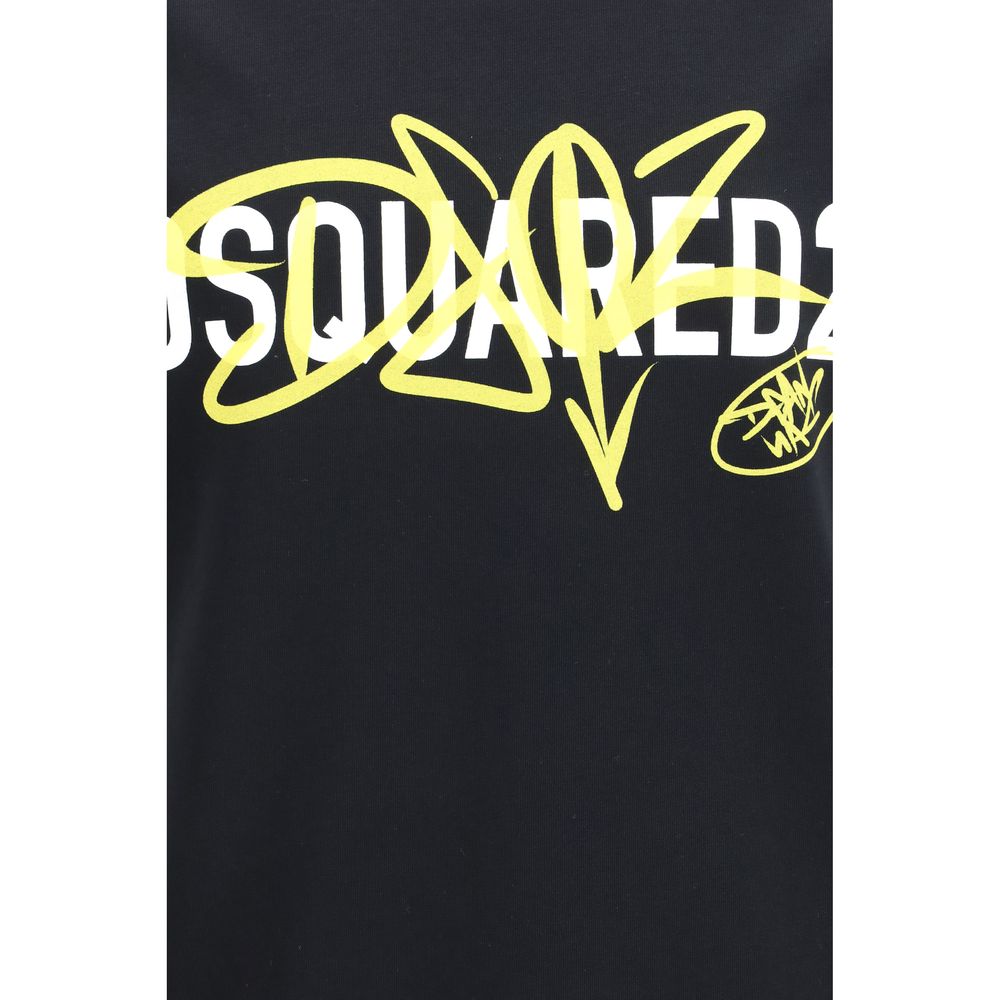 Dsquared² Black Cotton T-Shirt