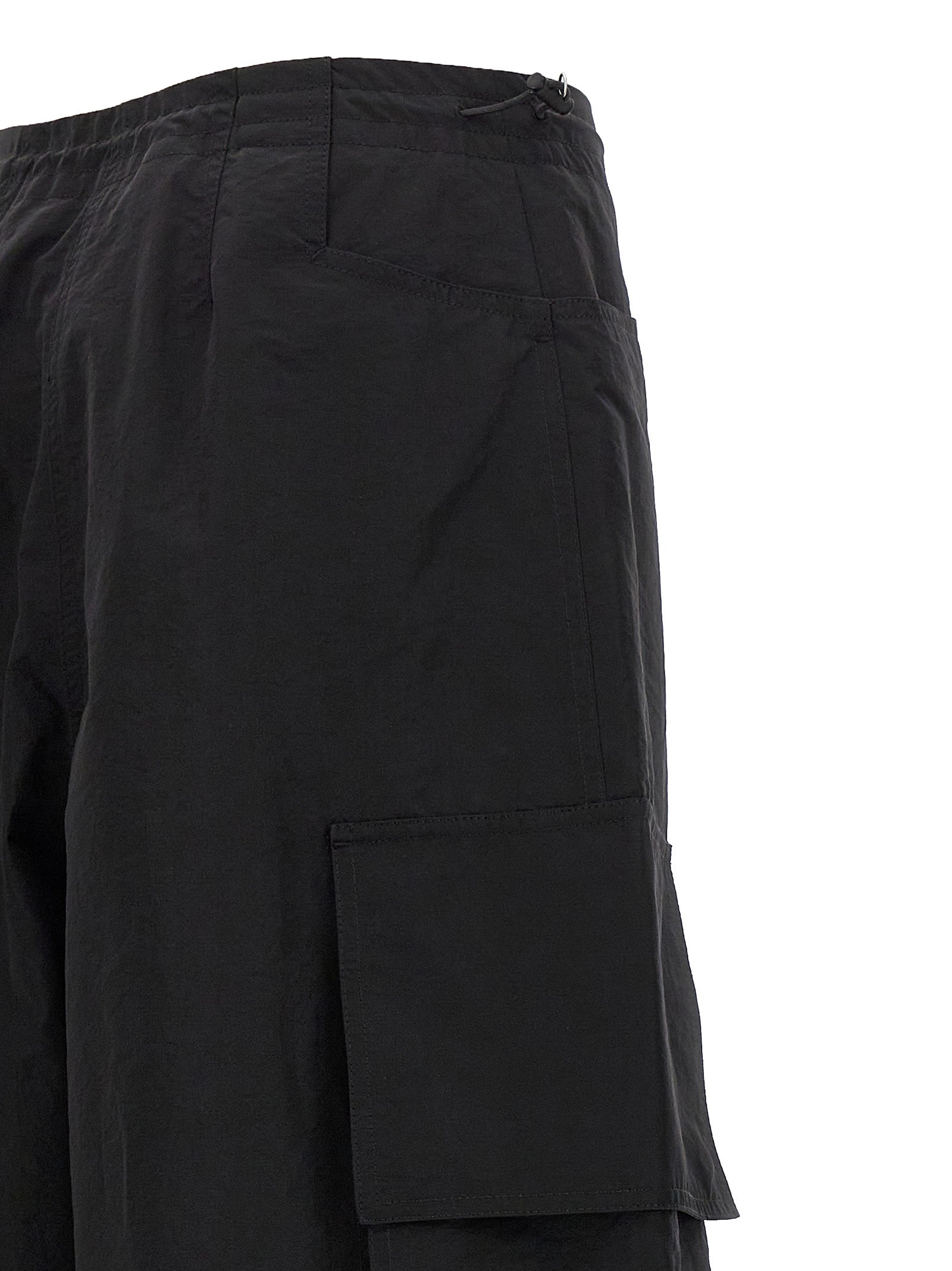 Palm Angels Black Polyamide Casual Pants