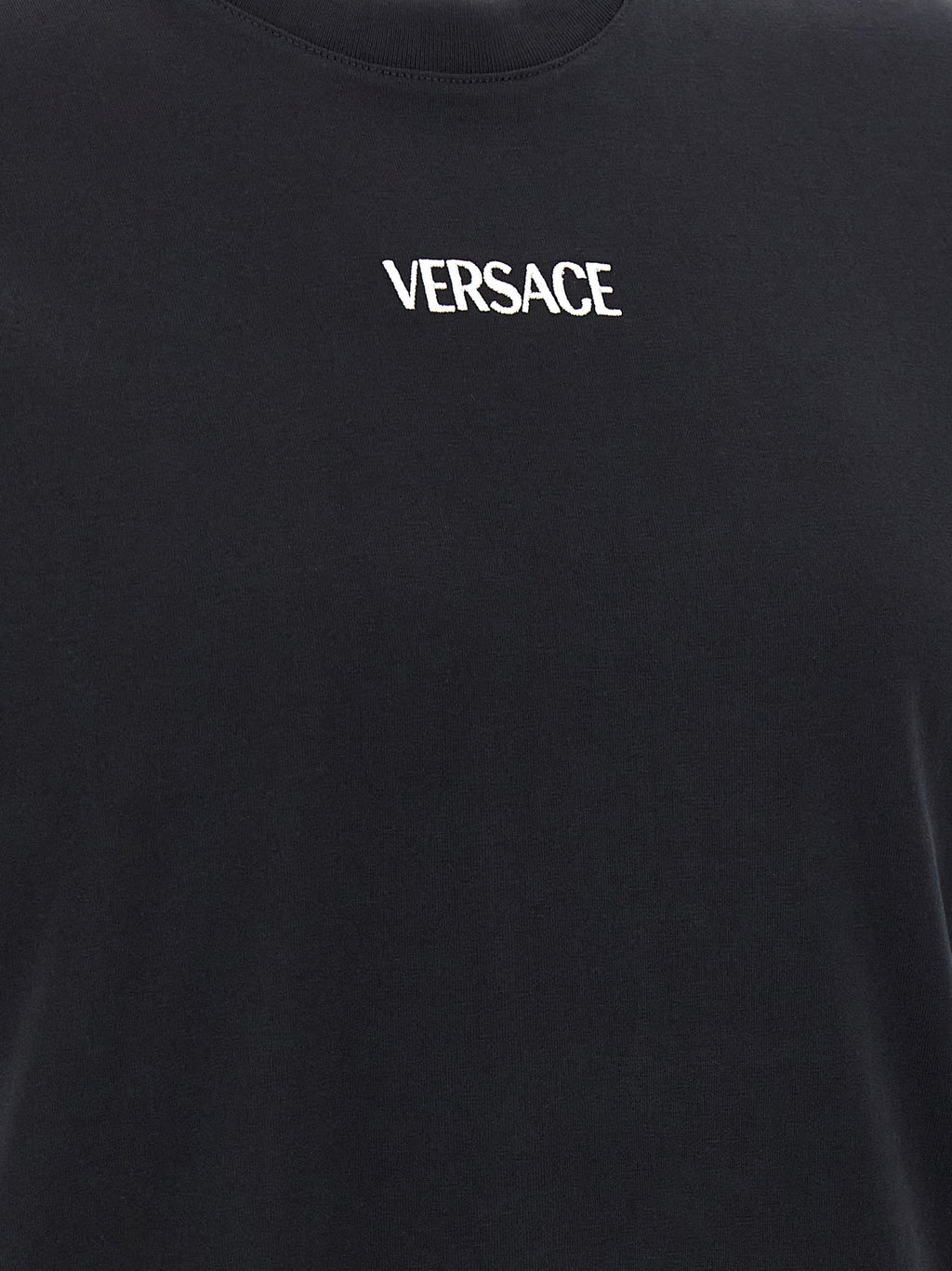 Versace Black Cotton T-Shirt
