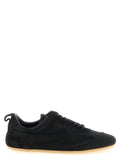 Jil Sander Black Cotton Low Top Sneakers