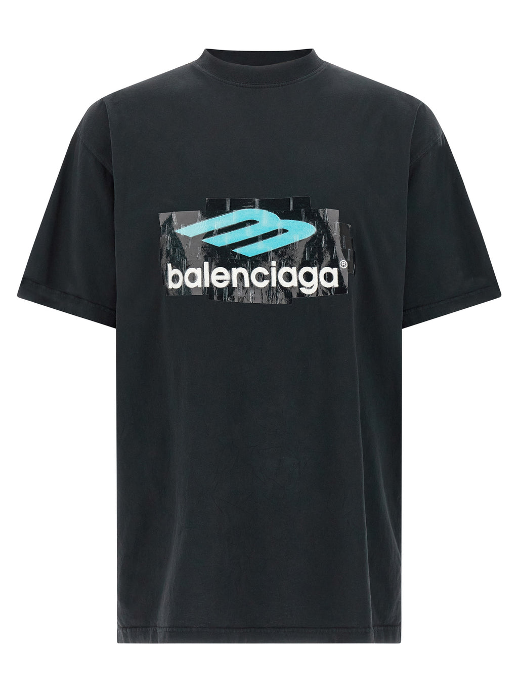 Balenciaga Black Cotton T-Shirt