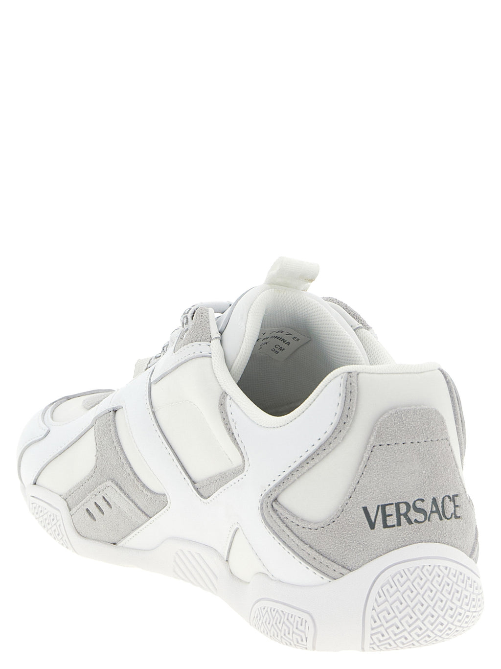Versace White Calfskin Athletic Sneakers