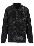 Balenciaga Black Cotton Denim Jacket
