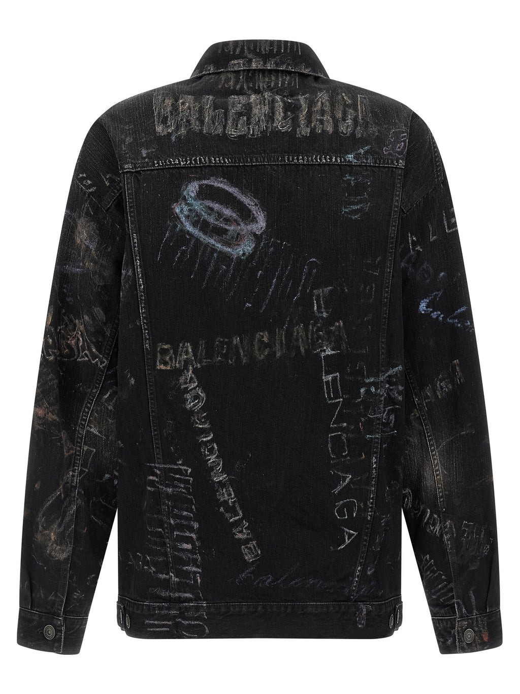 Balenciaga Black Cotton Denim Jacket