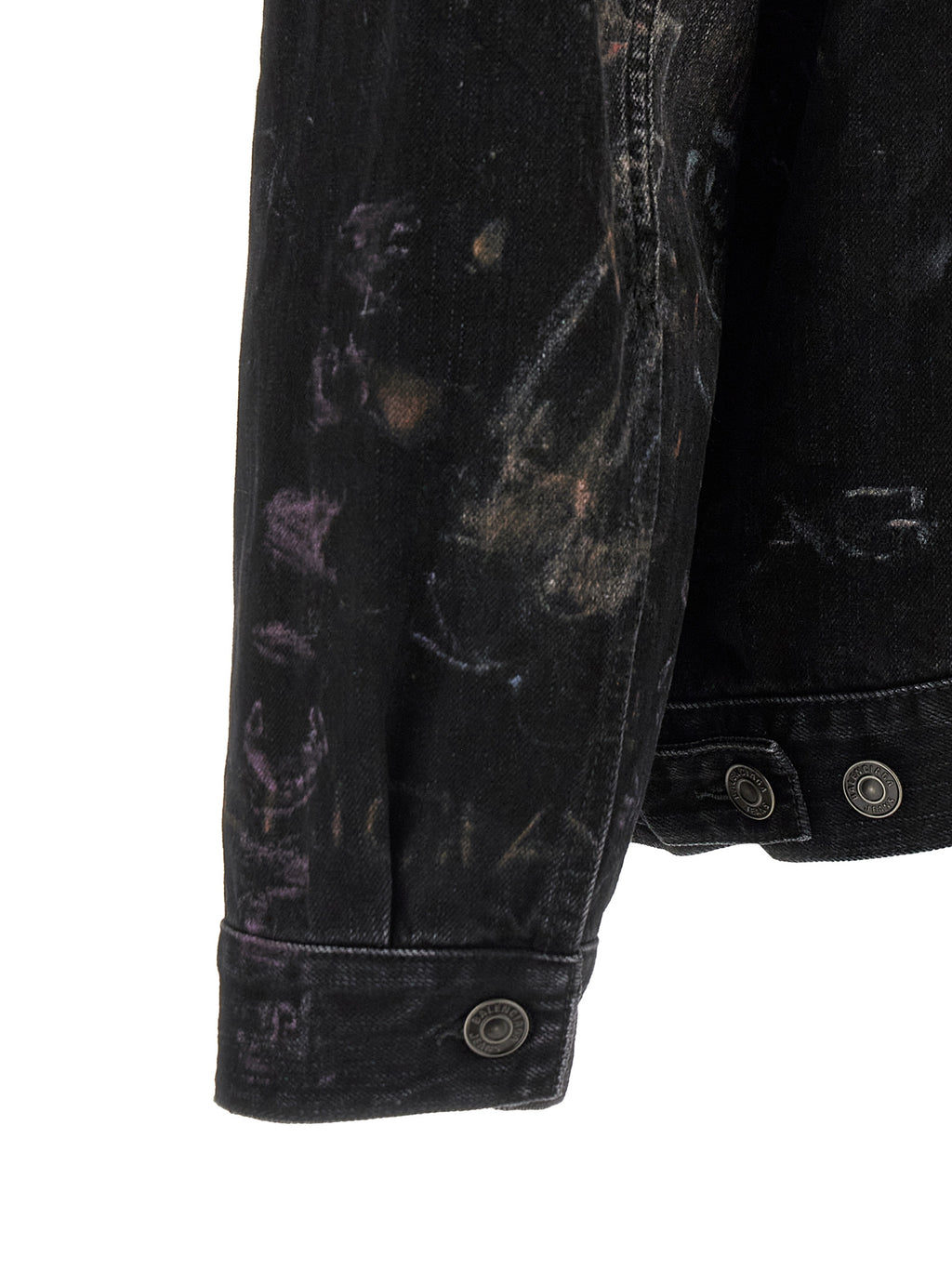 Balenciaga Black Cotton Denim Jacket
