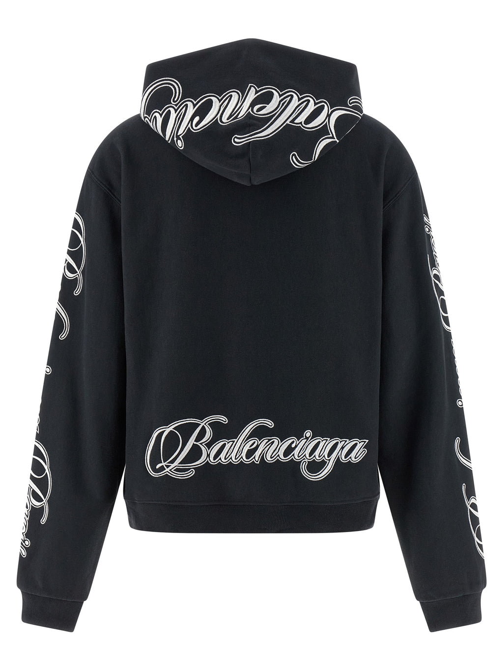 Balenciaga Black Cotton Sweatshirt