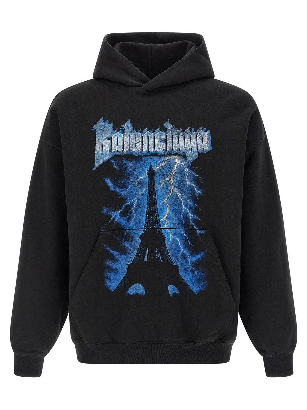Balenciaga Black Cotton Sweatshirt