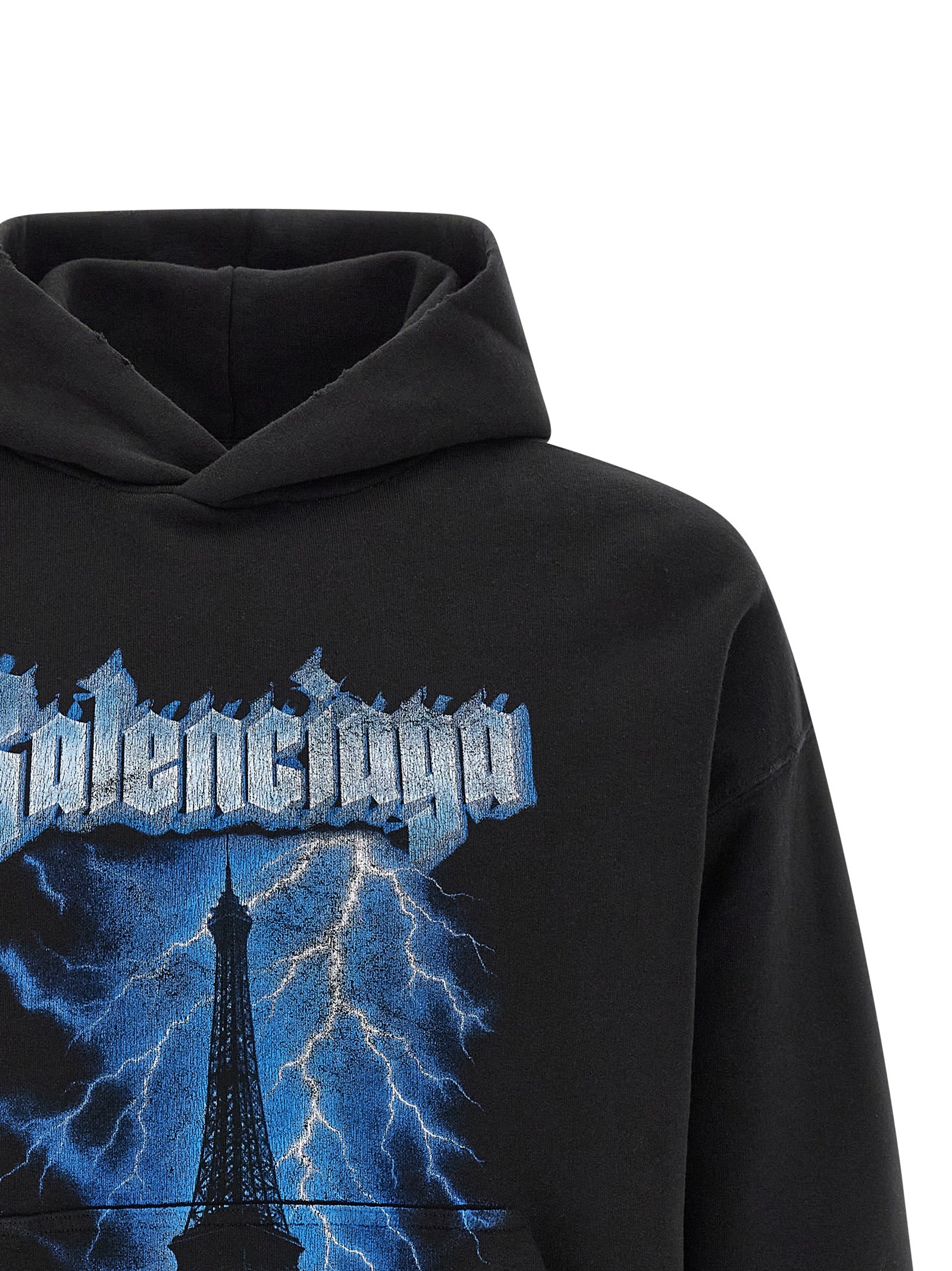 Balenciaga Black Cotton Sweatshirt