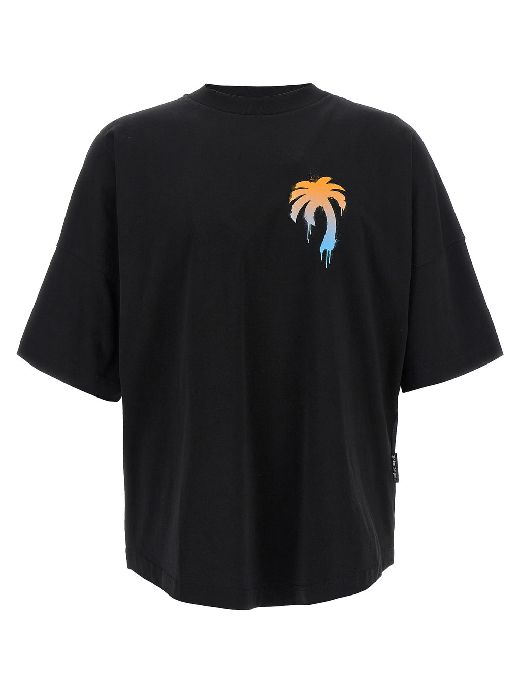 Palm Angels Black Cotton T-Shirt