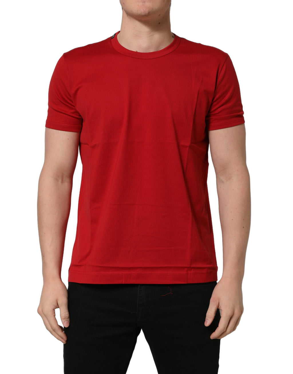 Dolce & Gabbana Red Goodluck 2023 Cotton Crew Neck T-shirt