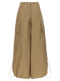 Palm Angels Beige Polyamide Casual Pants