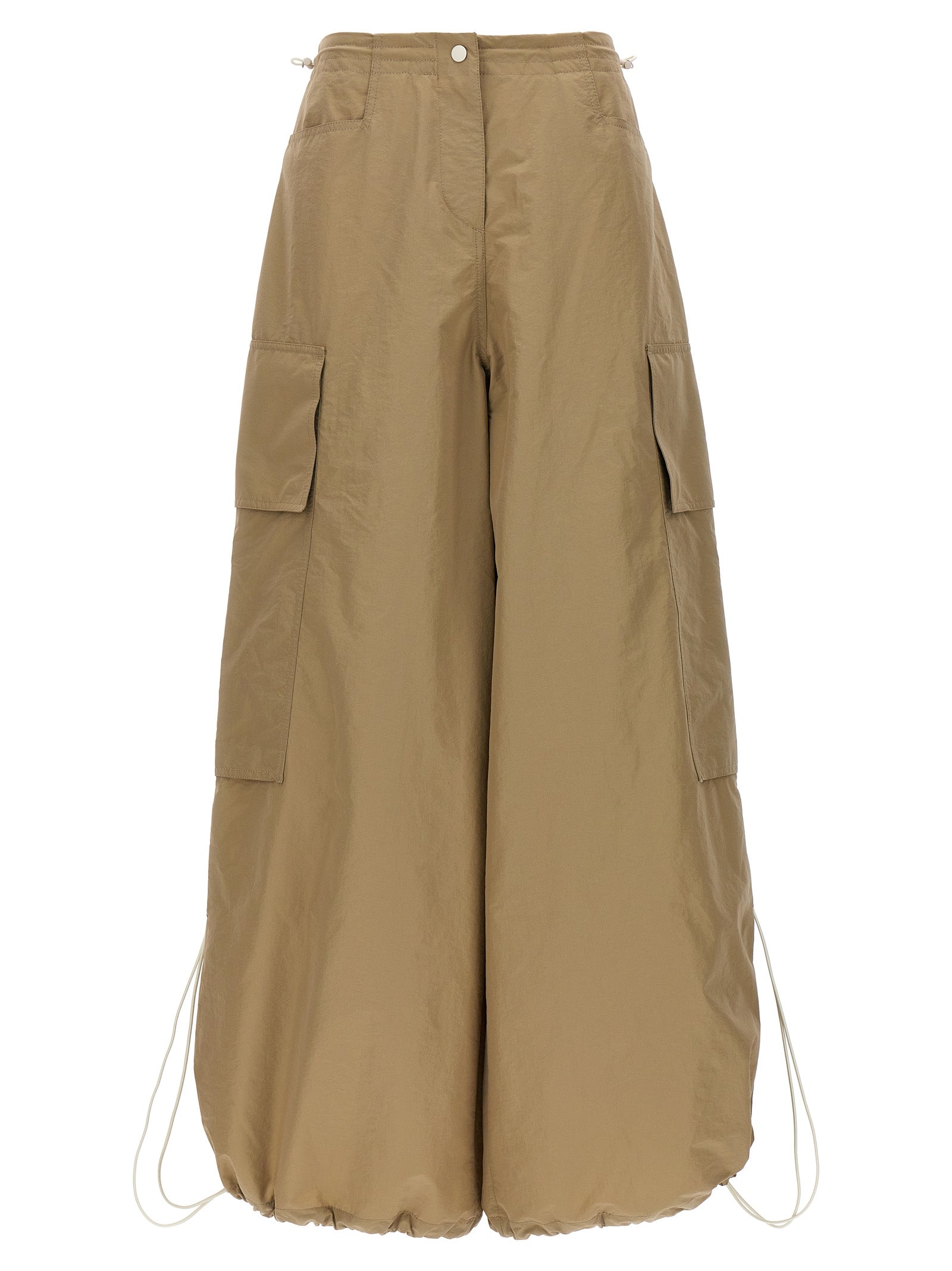 Palm Angels Beige Polyamide Casual Pants