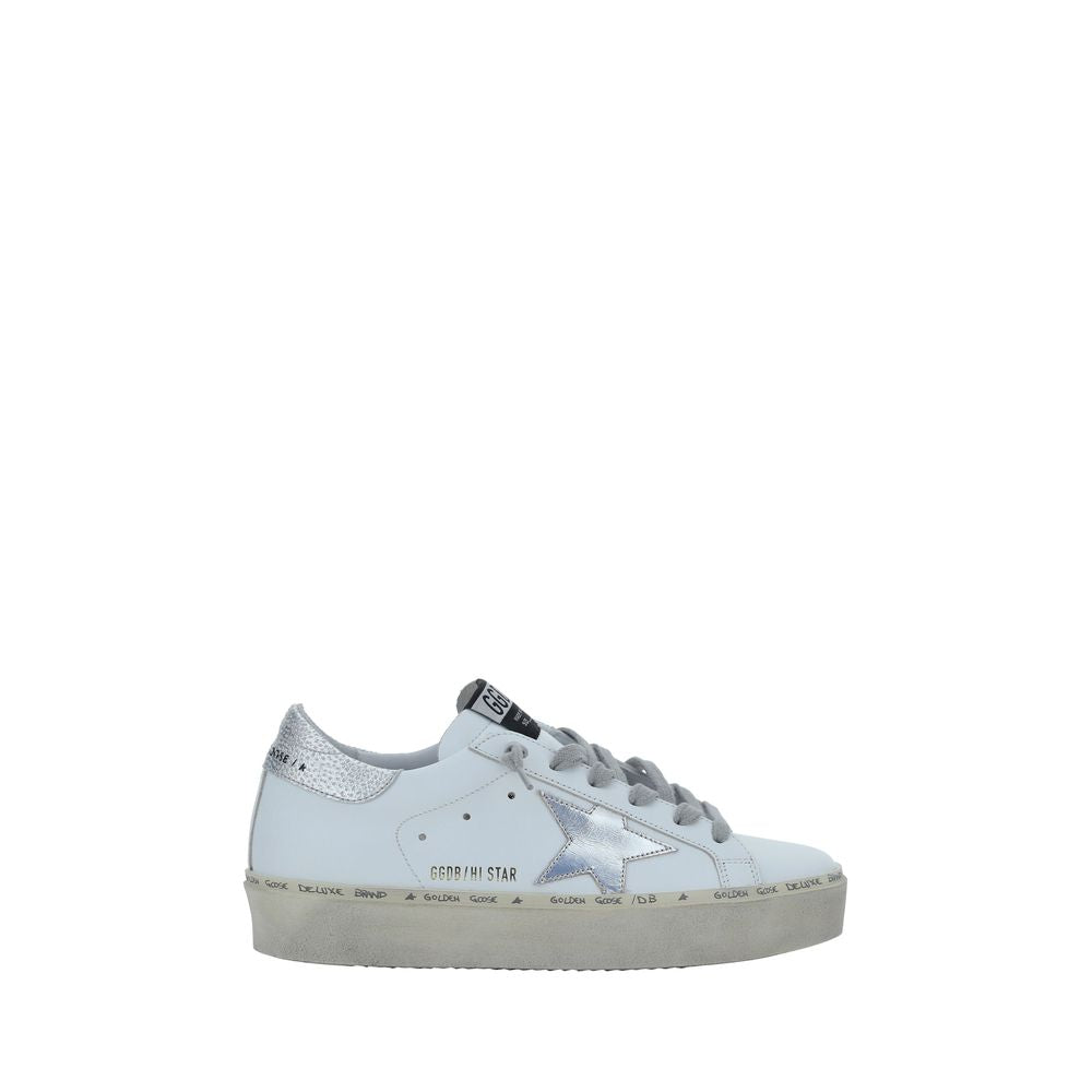Golden Goose White Calf Leather Bos Taurus Low Top Sneakers