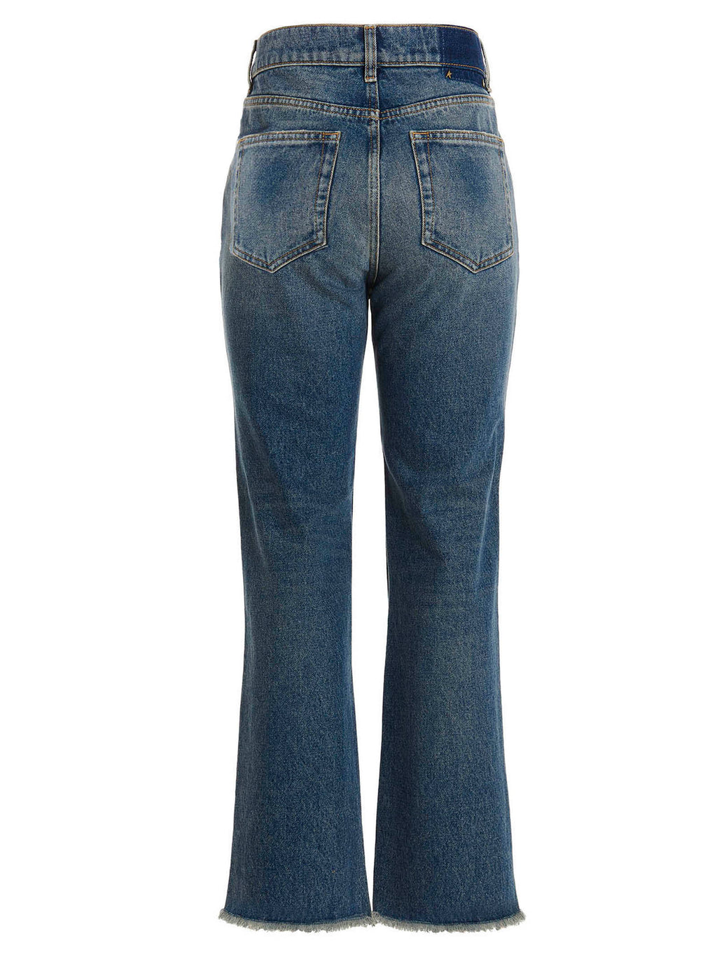 Golden Goose Blue Cotton Flared Jeans