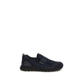 Prada Blue Calf Leather Bos Taurus Athletic Sneakers