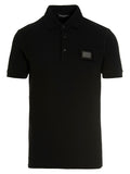 Dolce & Gabbana Black Cotton Polo Shirt