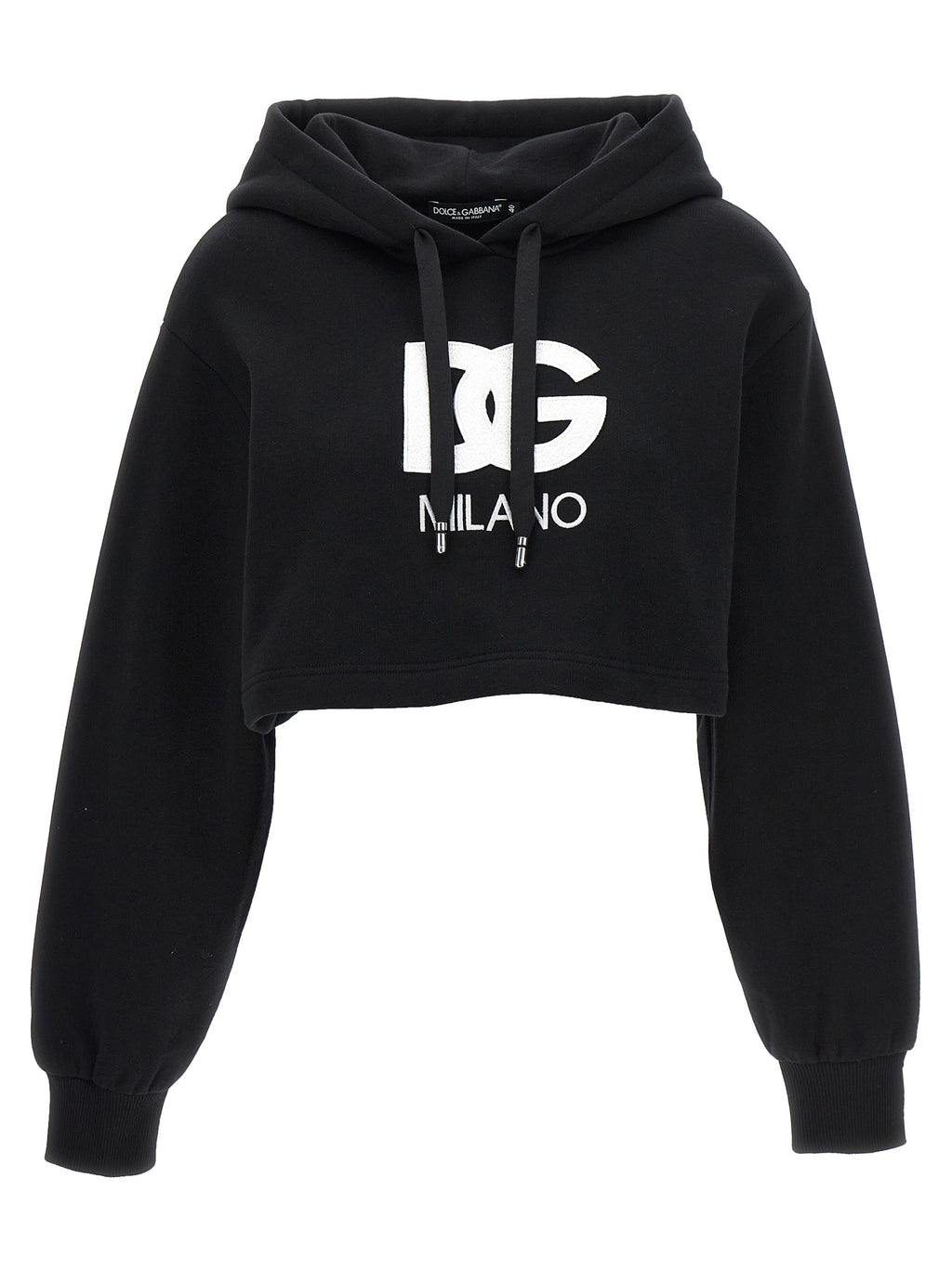 Dolce & Gabbana Black Cotton Hoodie